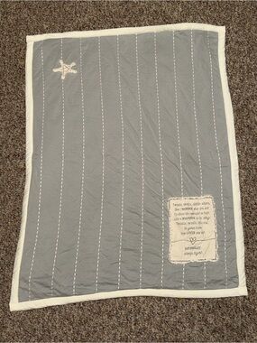 Demdaco unisex Baby Blanket with Star Appliqué twinkle‎ twinkle sleep  security